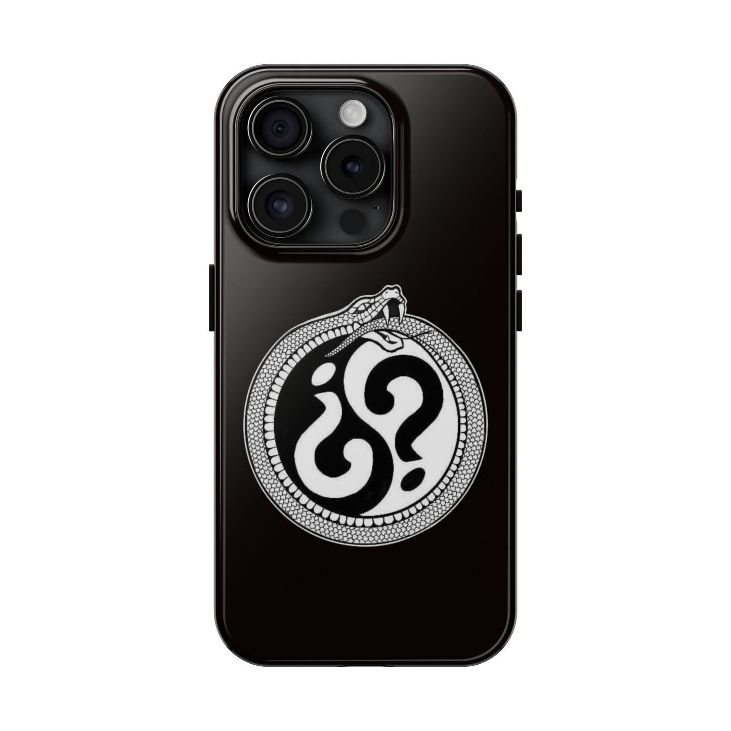 Circle Logo Iphone Case-Black