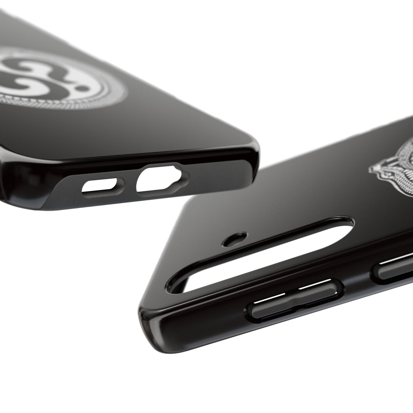 Circle Logo Iphone Case-Black