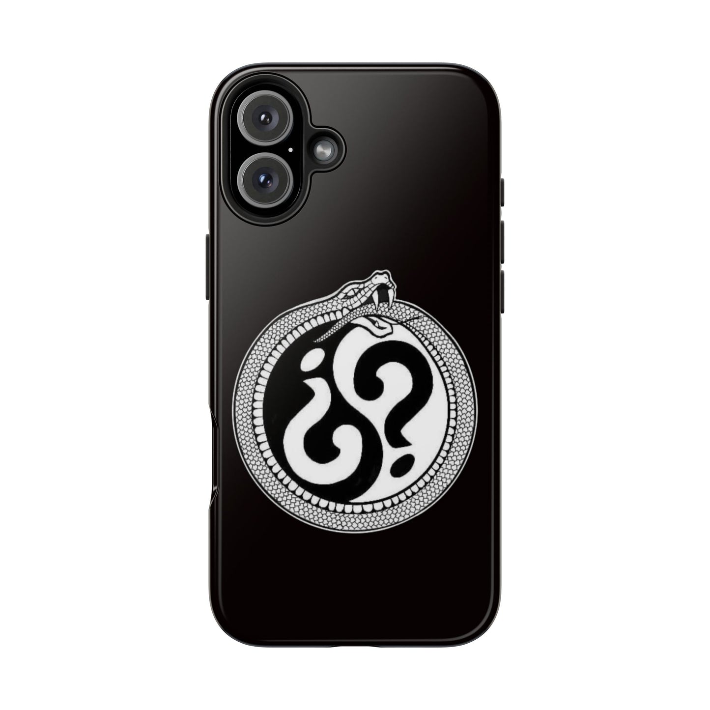 Circle Logo Iphone Case-Black