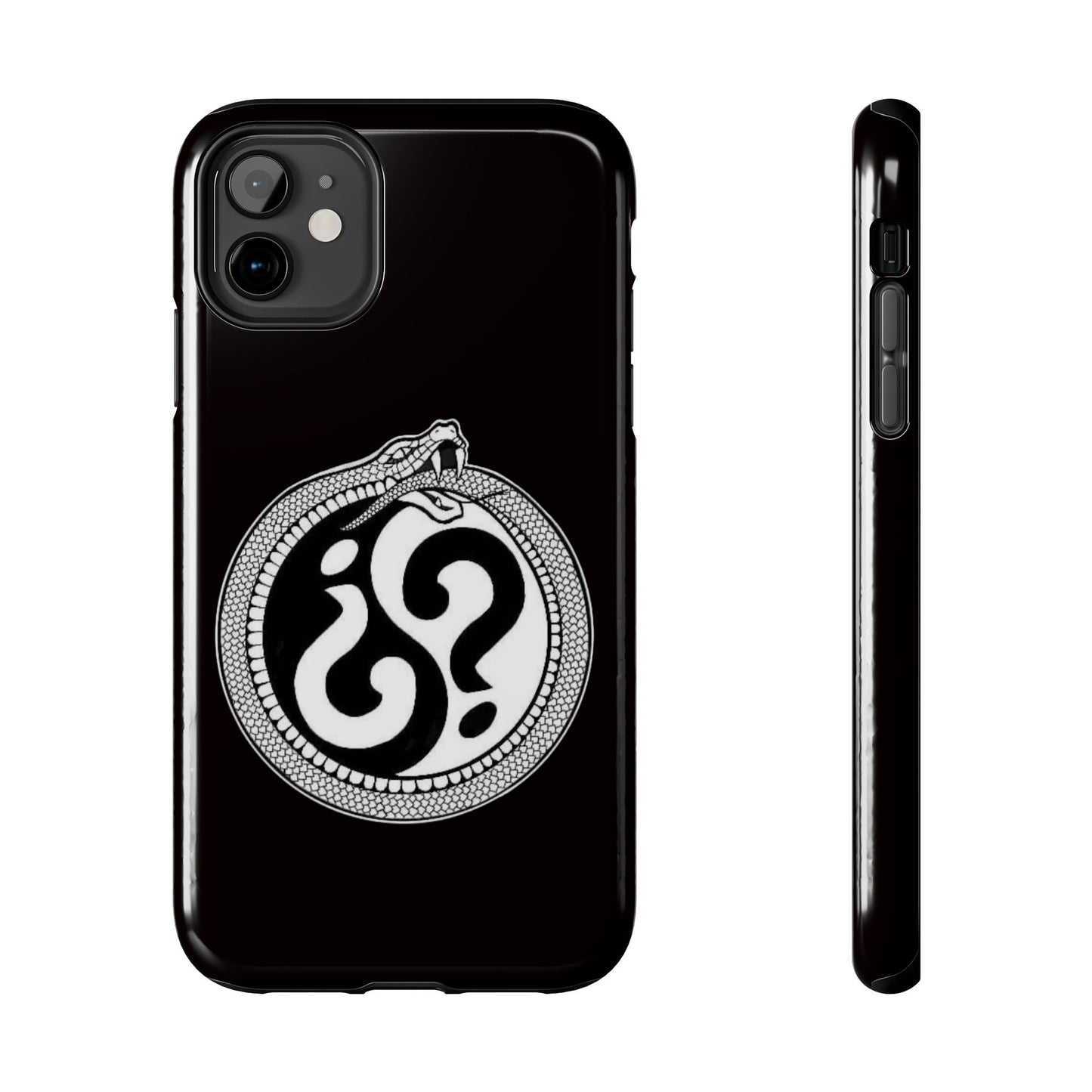 Circle Logo Iphone Case-Black