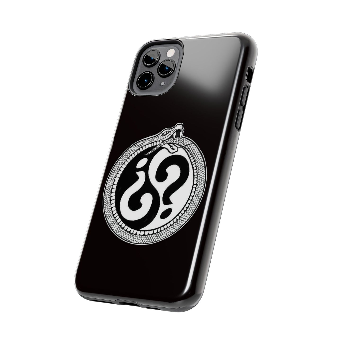 Circle Logo Iphone Case-Black
