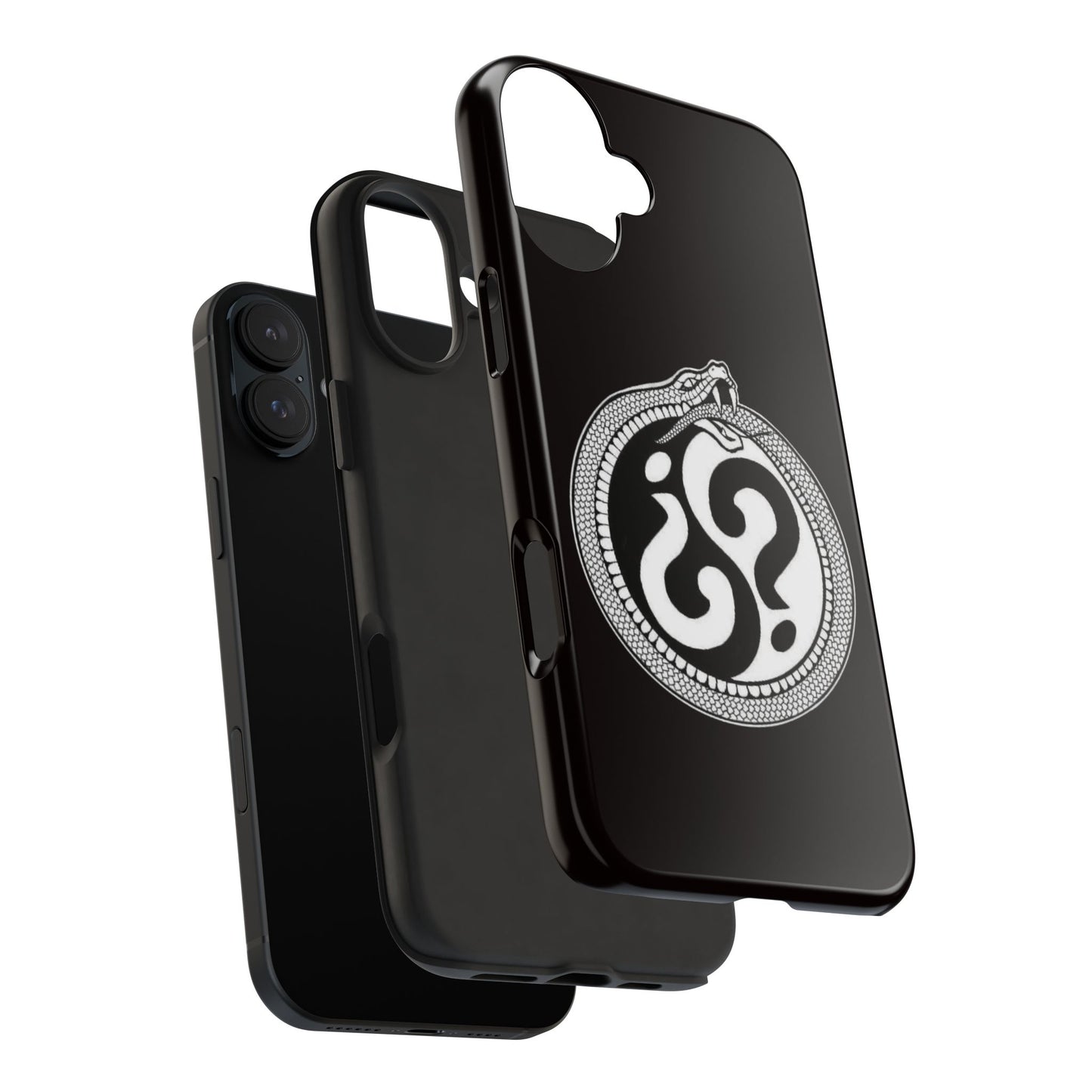 Circle Logo Iphone Case-Black
