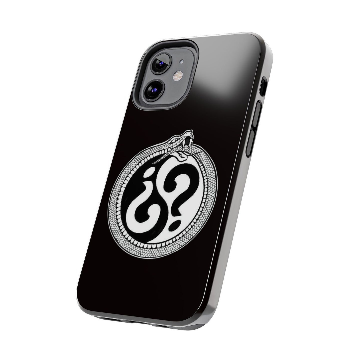 Circle Logo Iphone Case-Black