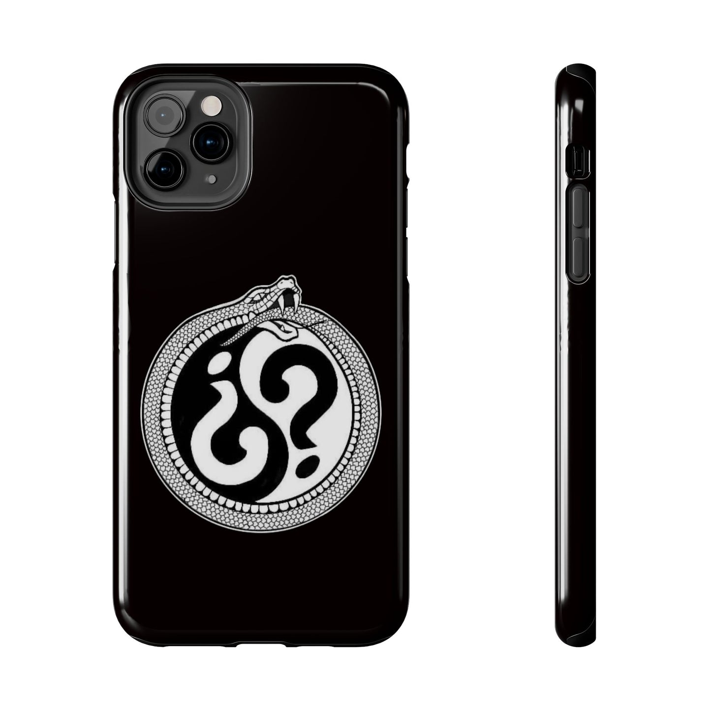 Circle Logo Iphone Case-Black