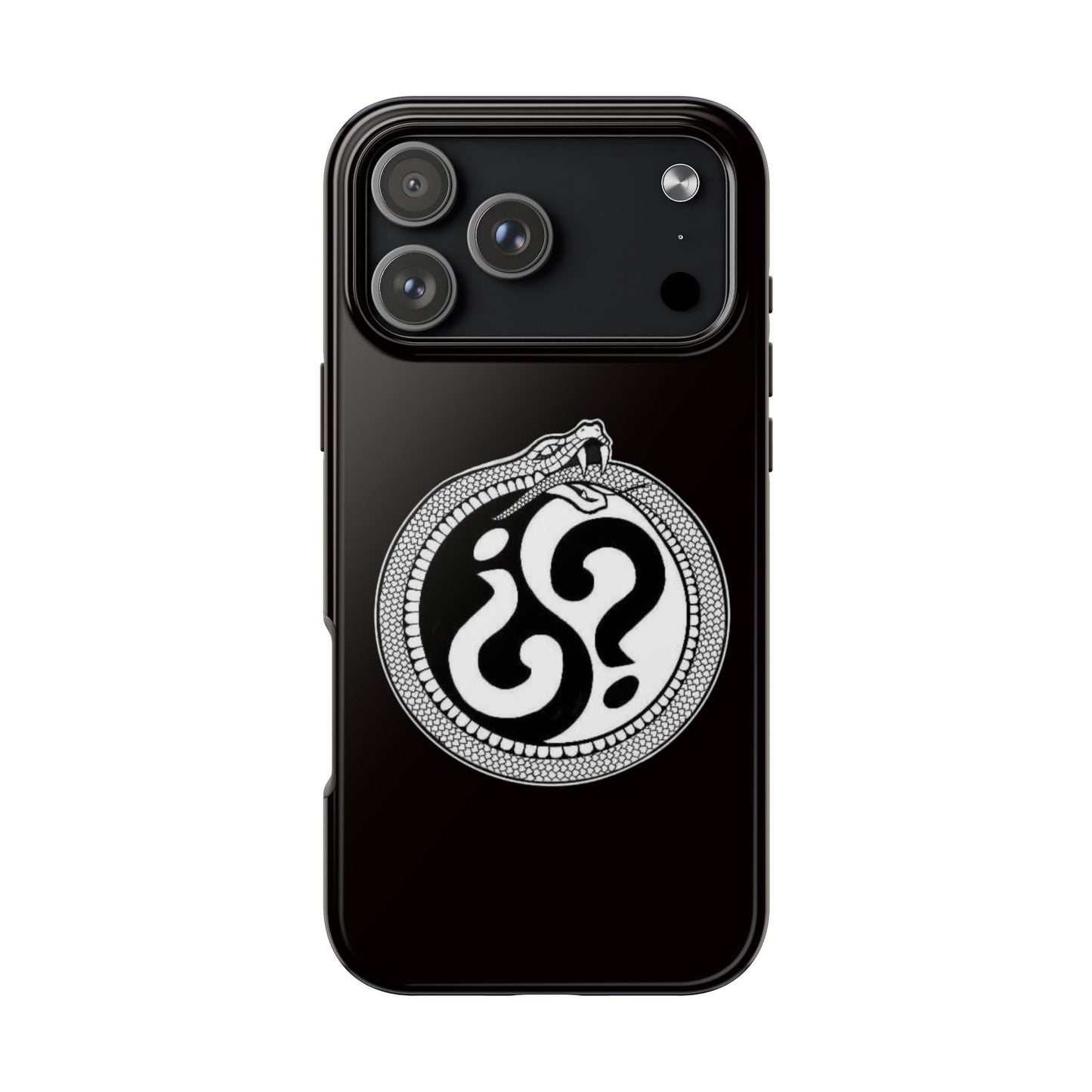 Circle Logo Iphone Case-Black