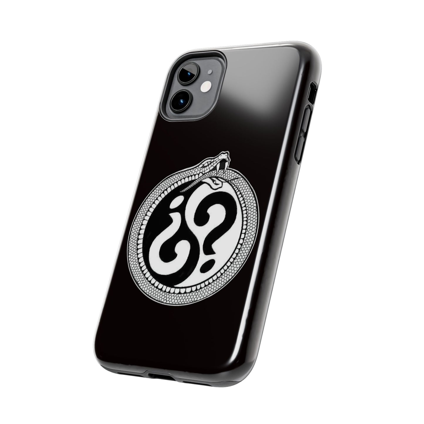 Circle Logo Iphone Case-Black