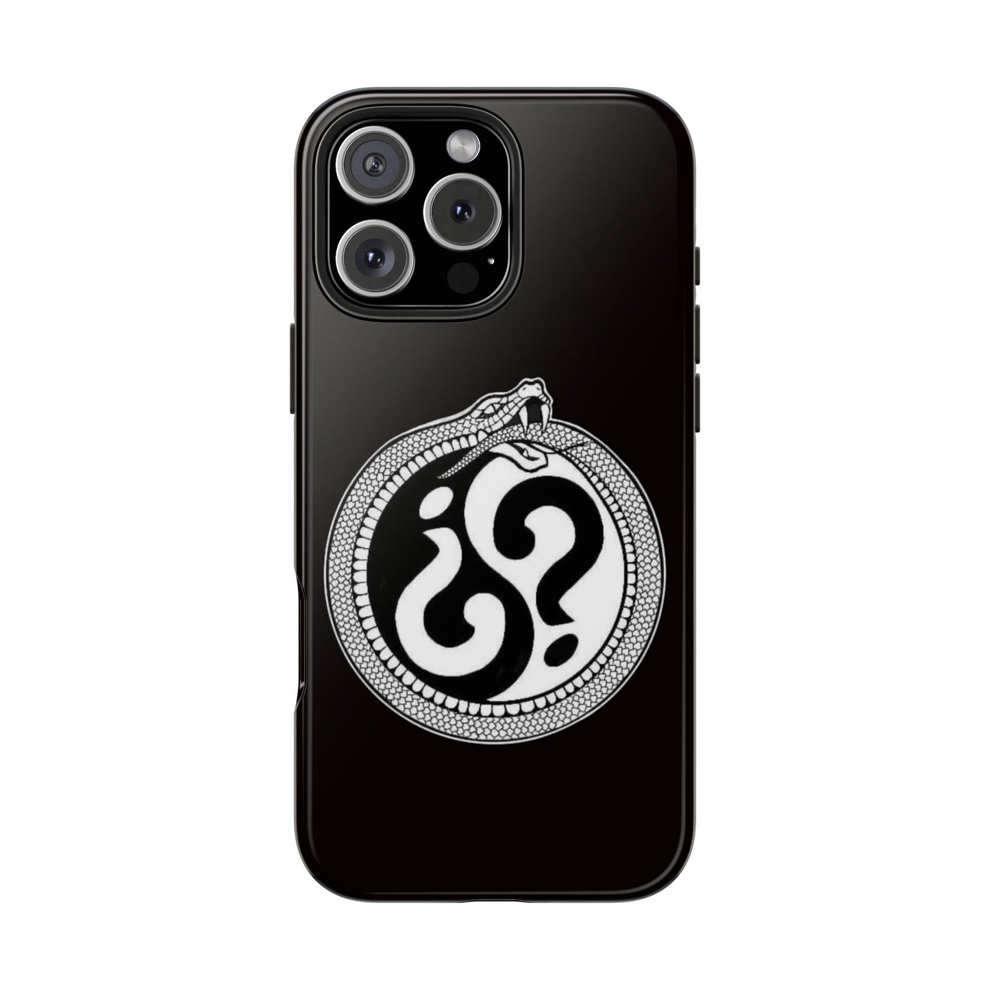 Circle Logo Iphone Case-Black
