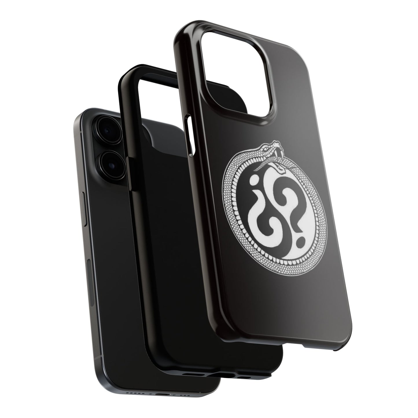 Circle Logo Iphone Case-Black
