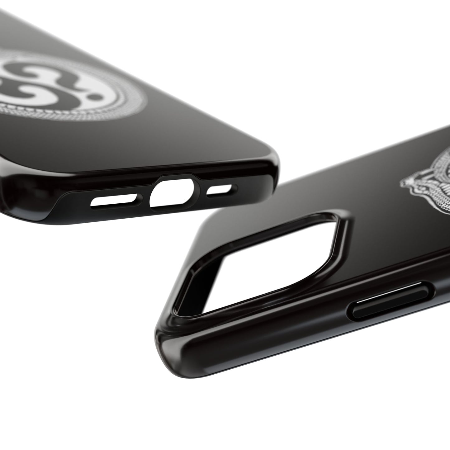 Circle Logo Iphone Case-Black