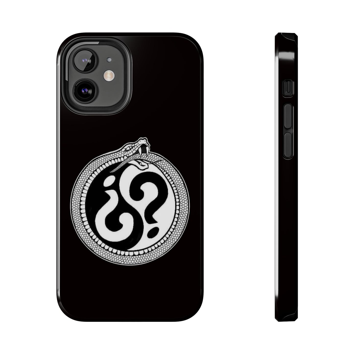 Circle Logo Iphone Case-Black
