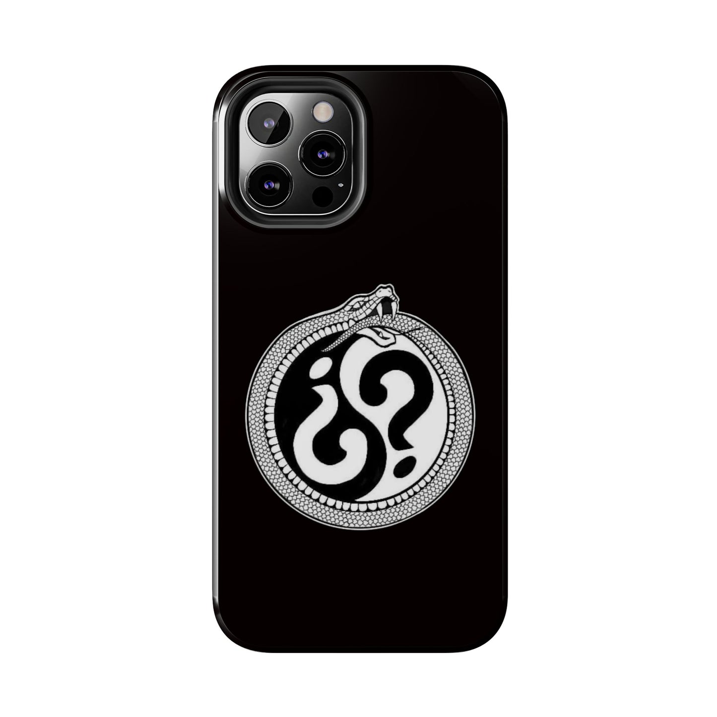 Circle Logo Iphone Case-Black
