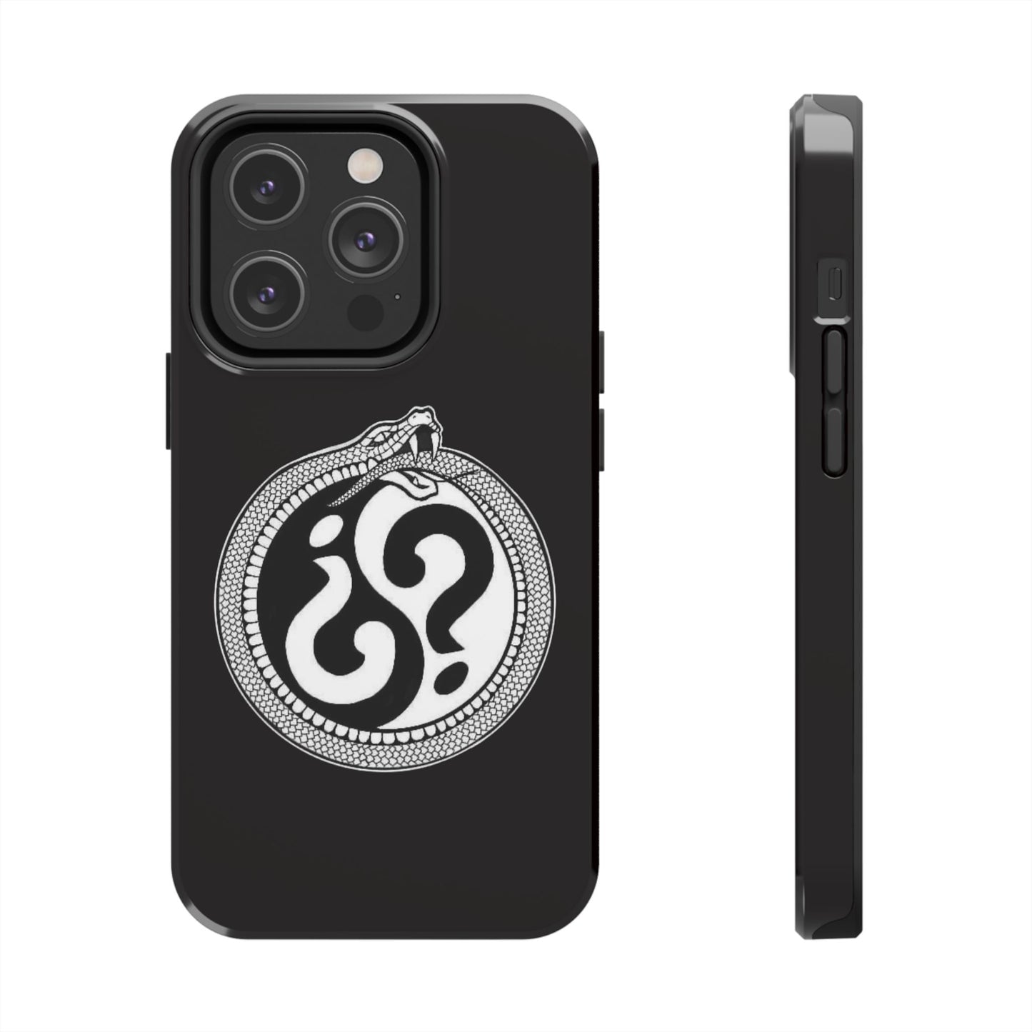 Circle Logo Iphone Case-Black