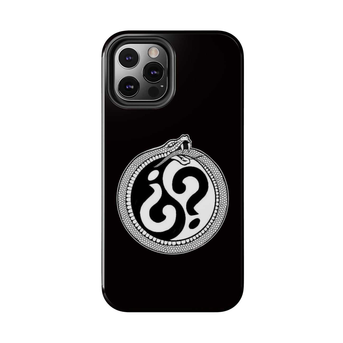 Circle Logo Iphone Case-Black