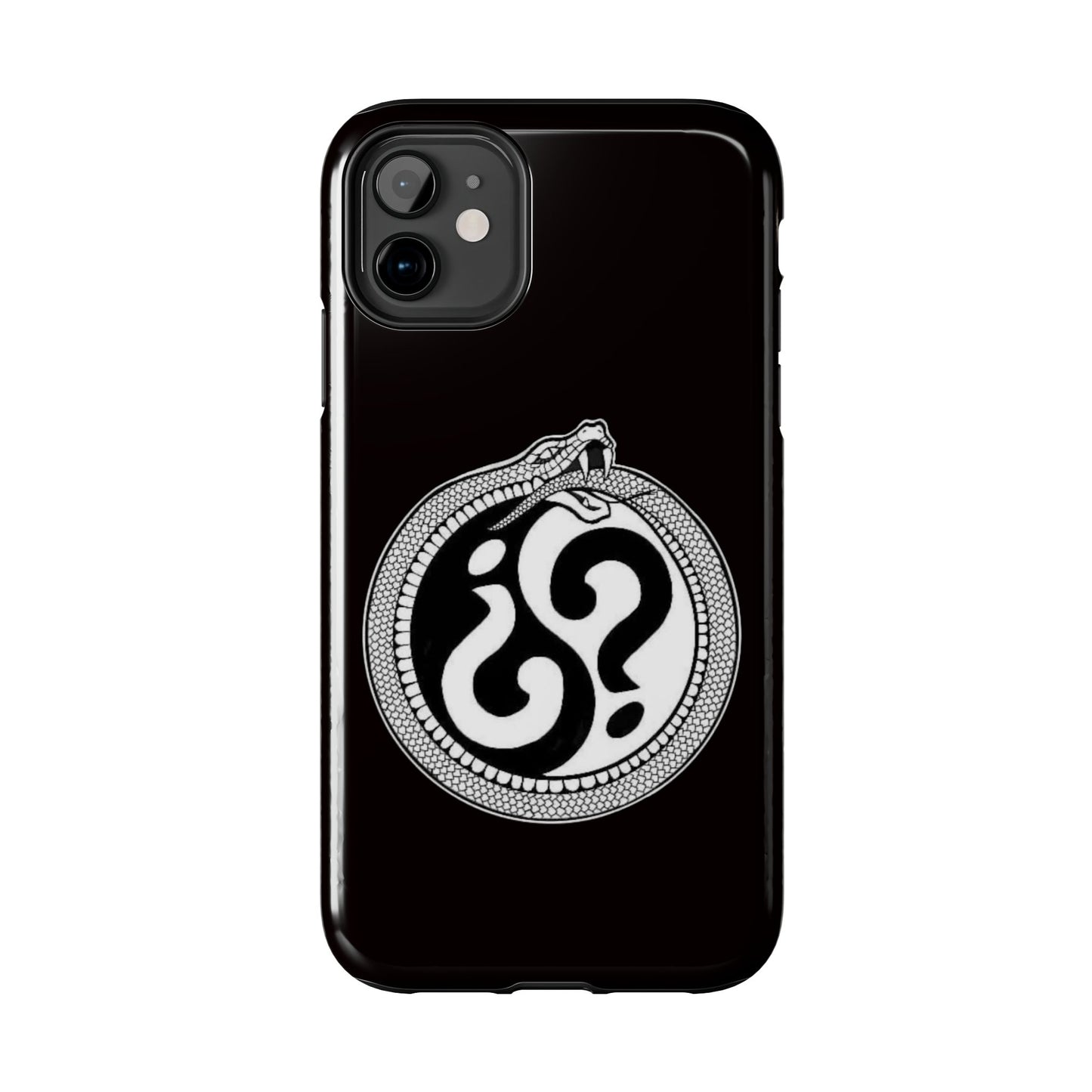 Circle Logo Iphone Case-Black