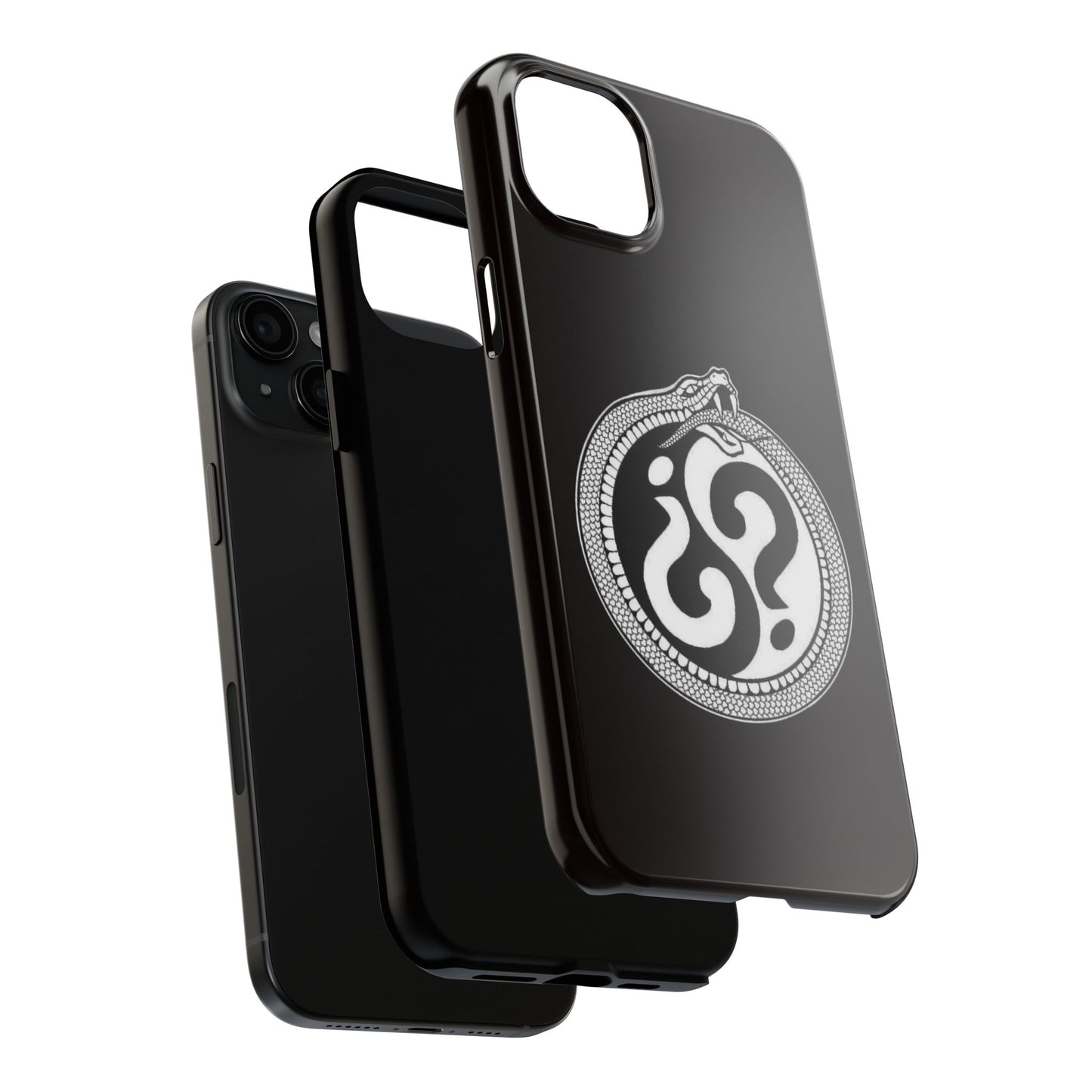 Circle Logo Iphone Case-Black