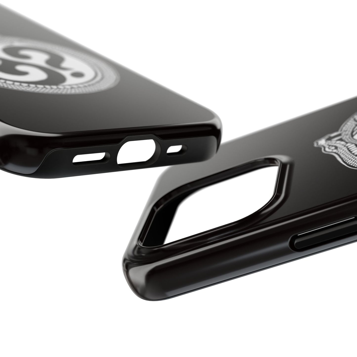 Circle Logo Iphone Case-Black