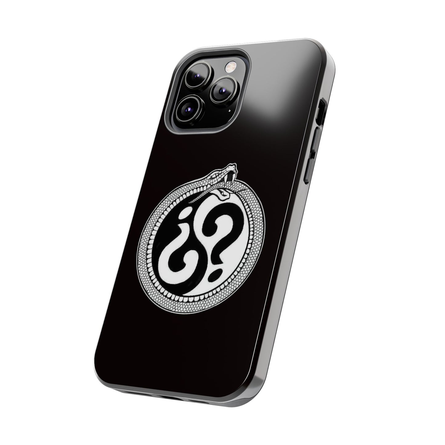 Circle Logo Iphone Case-Black