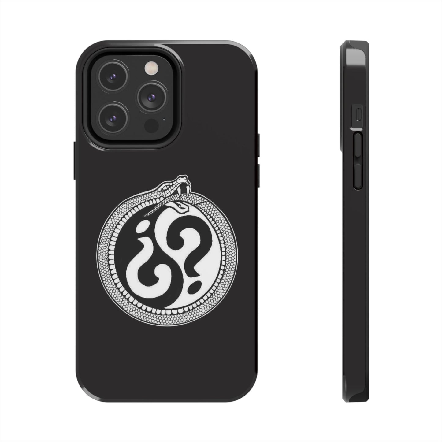 Circle Logo Iphone Case-Black