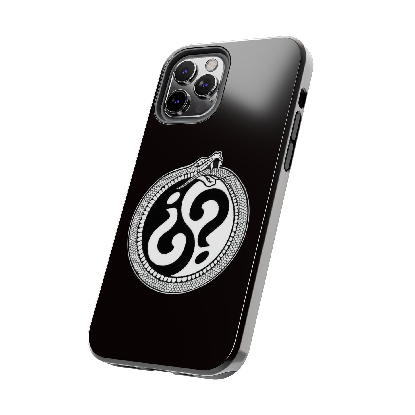 Circle Logo Iphone Case-Black