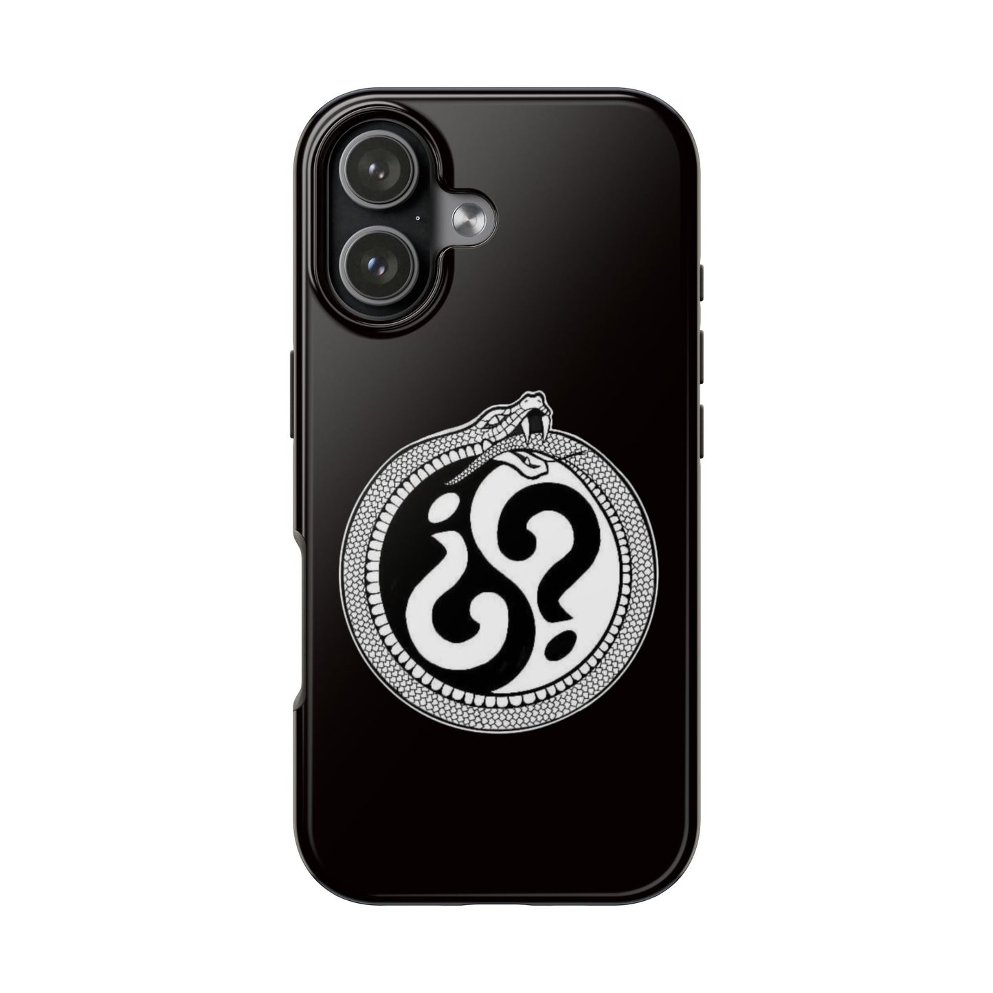 Circle Logo Iphone Case-Black