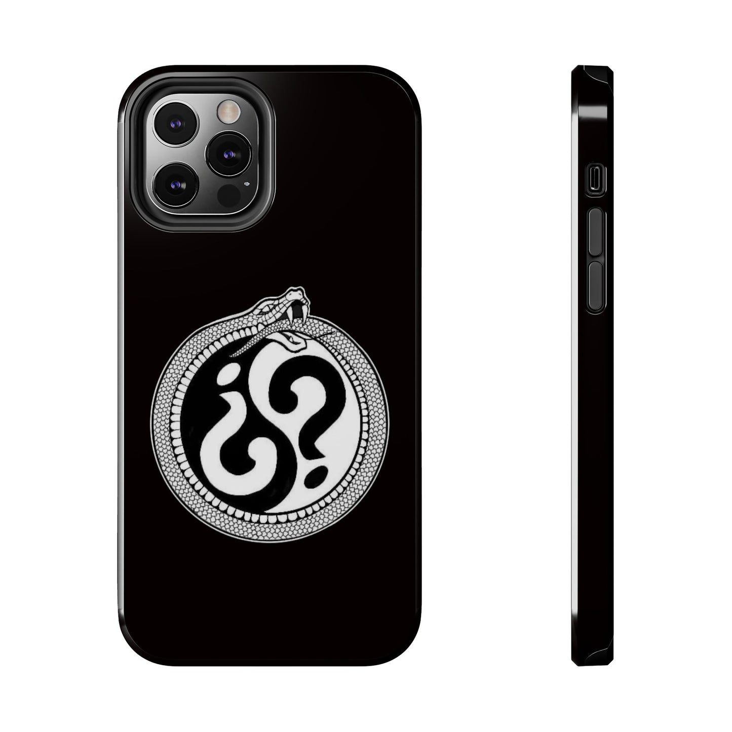 Circle Logo Iphone Case-Black