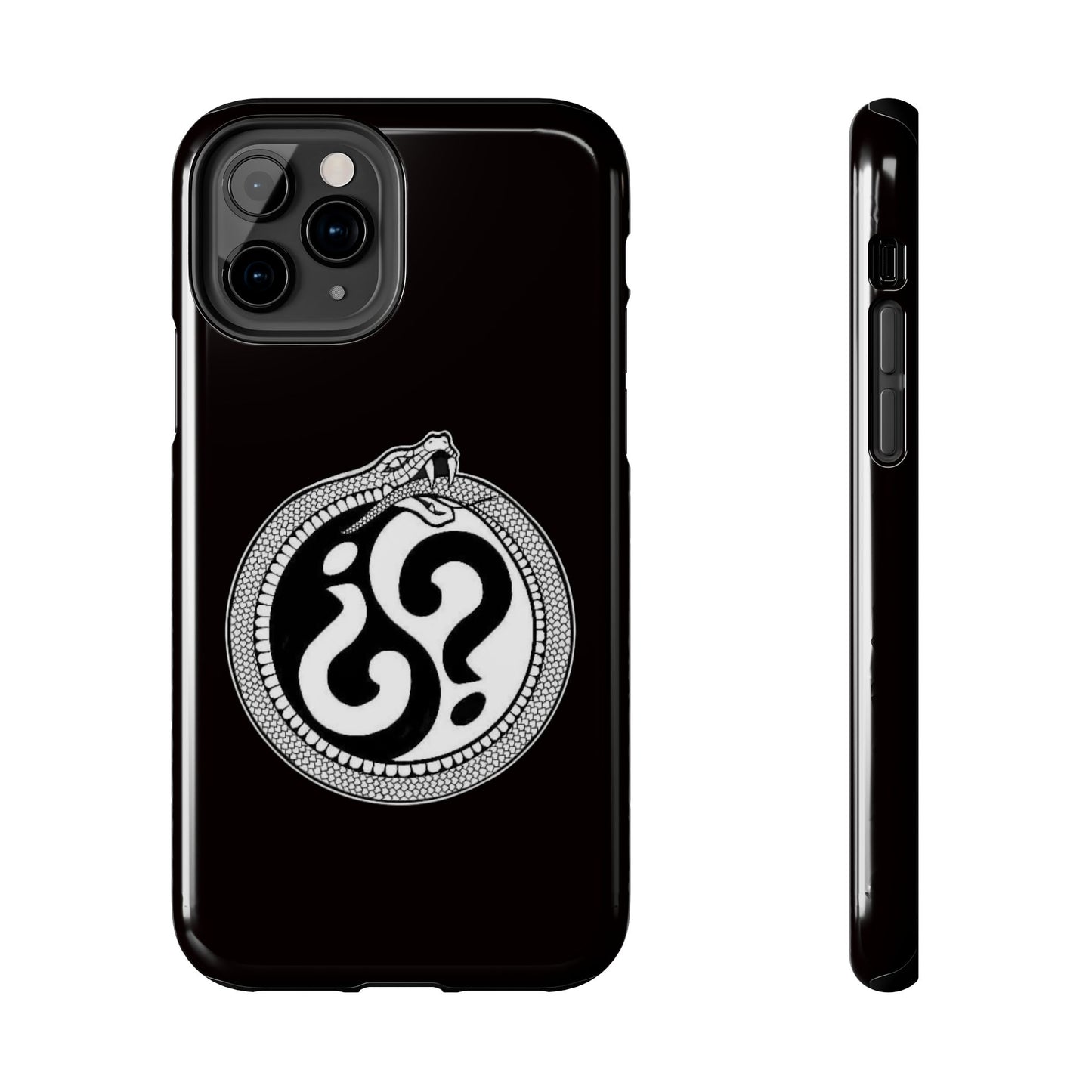 Circle Logo Iphone Case-Black