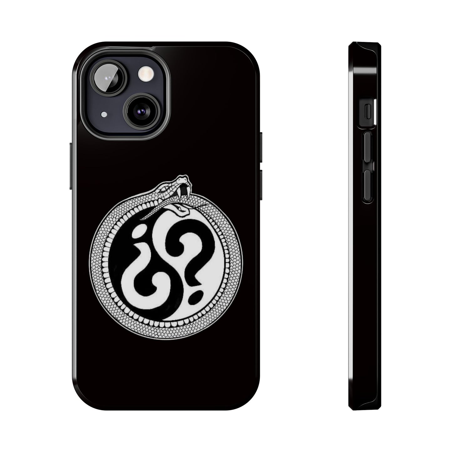 Circle Logo Iphone Case-Black
