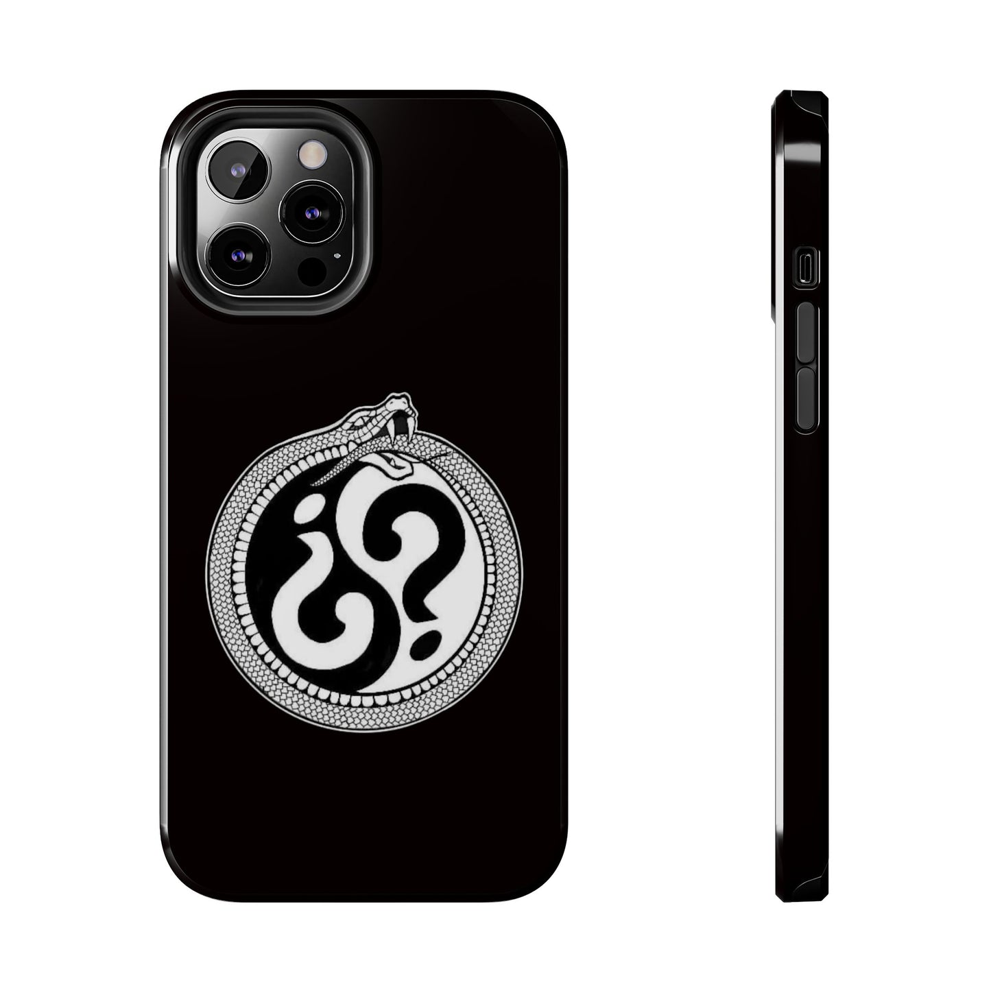 Circle Logo Iphone Case-Black