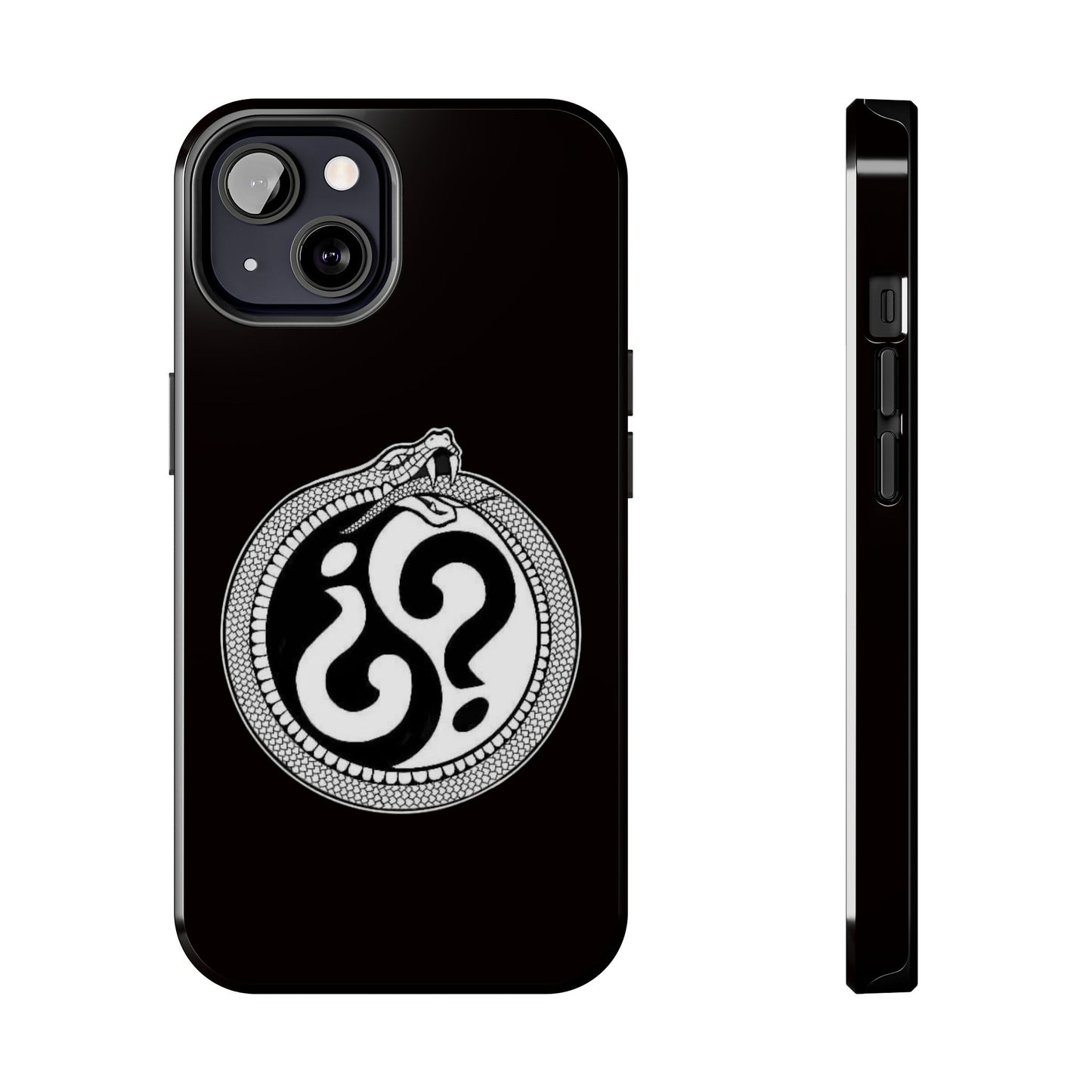 Circle Logo Iphone Case-Black