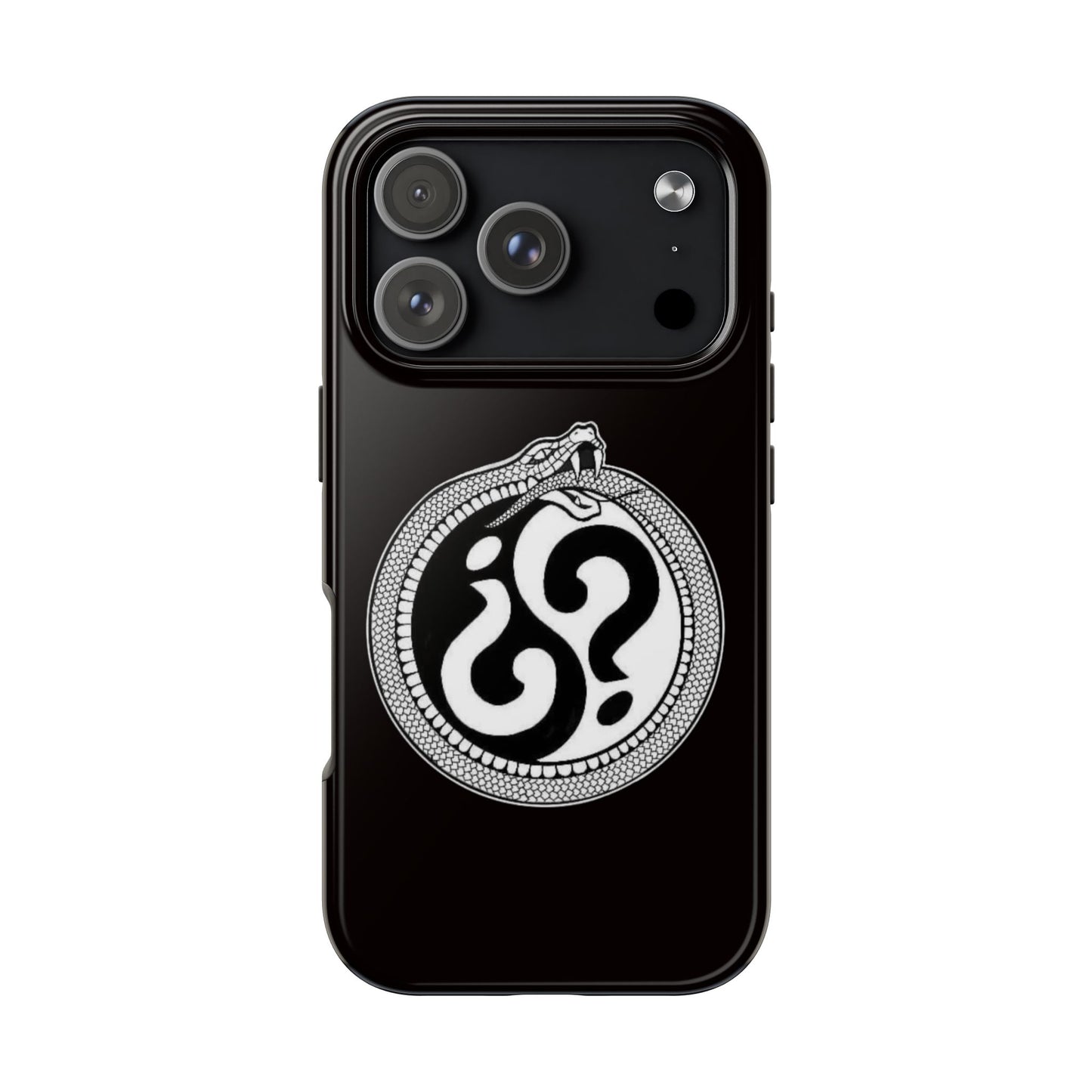 Circle Logo Iphone Case-Black