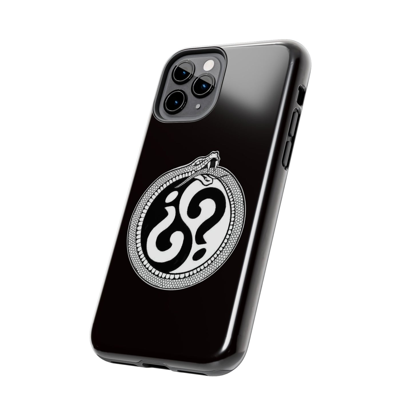 Circle Logo Iphone Case-Black