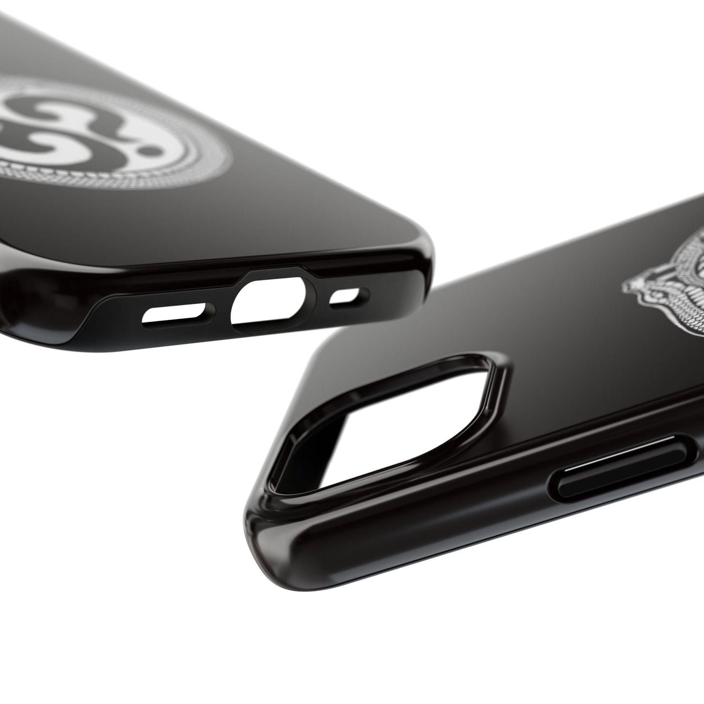 Circle Logo Iphone Case-Black