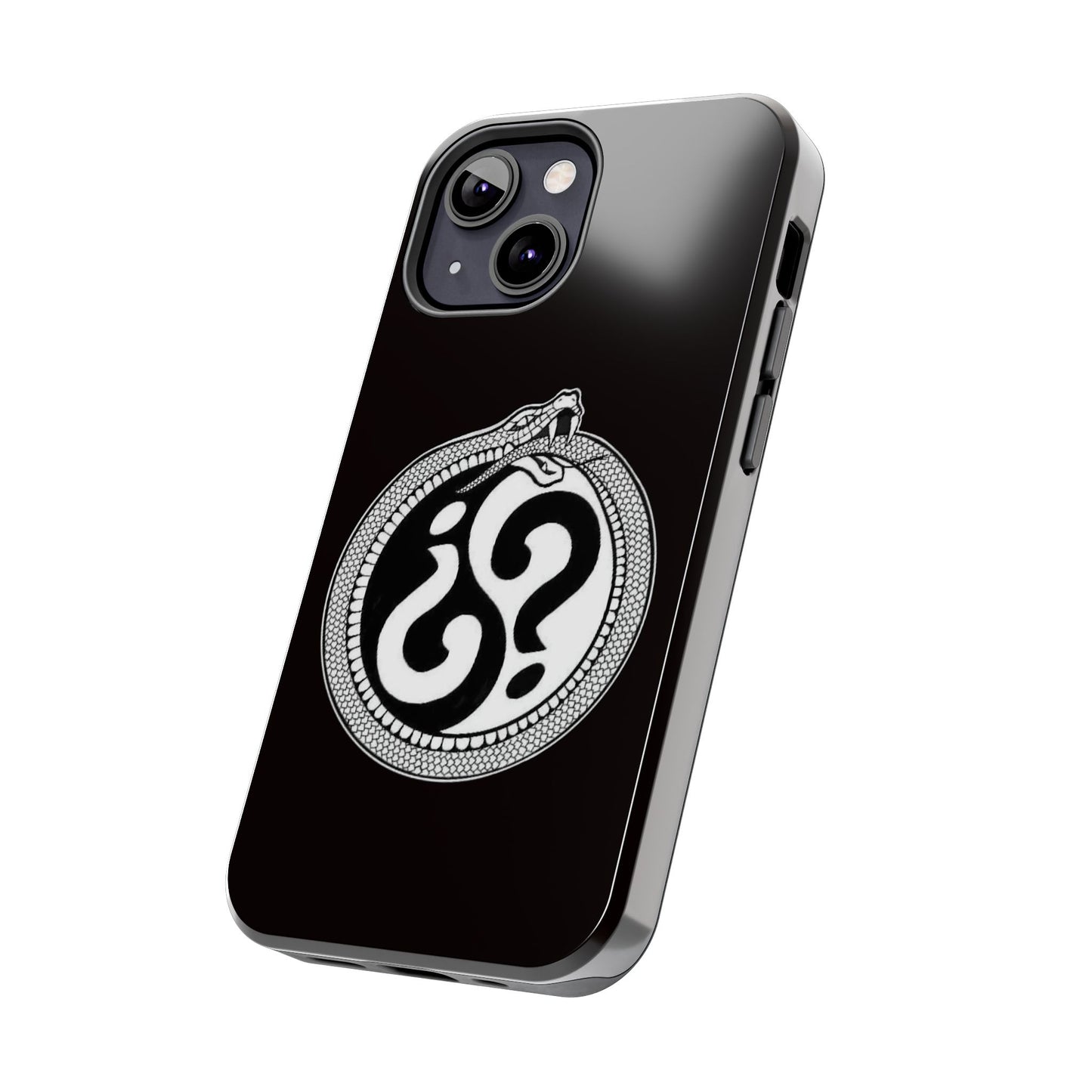Circle Logo Iphone Case-Black