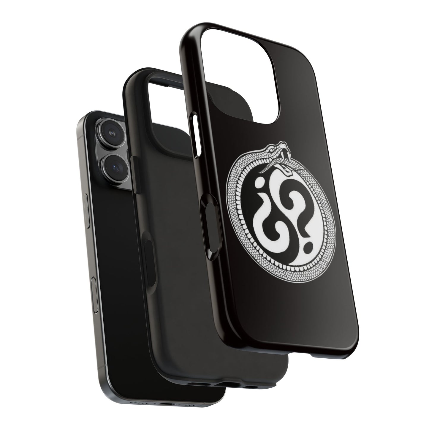 Circle Logo Iphone Case-Black