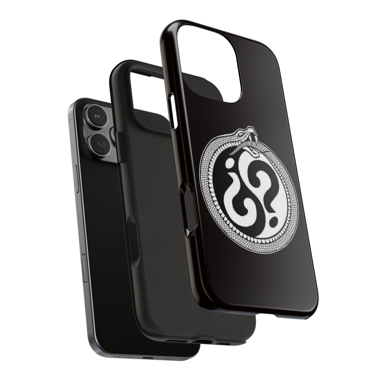 Circle Logo Iphone Case-Black