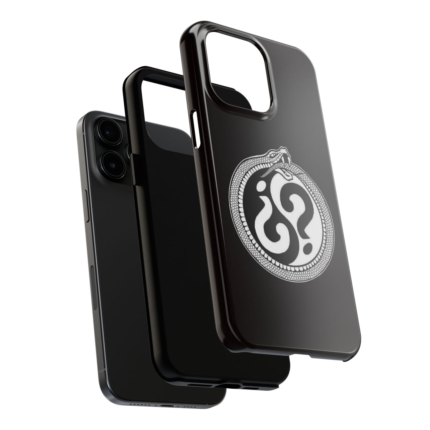 Circle Logo Iphone Case-Black