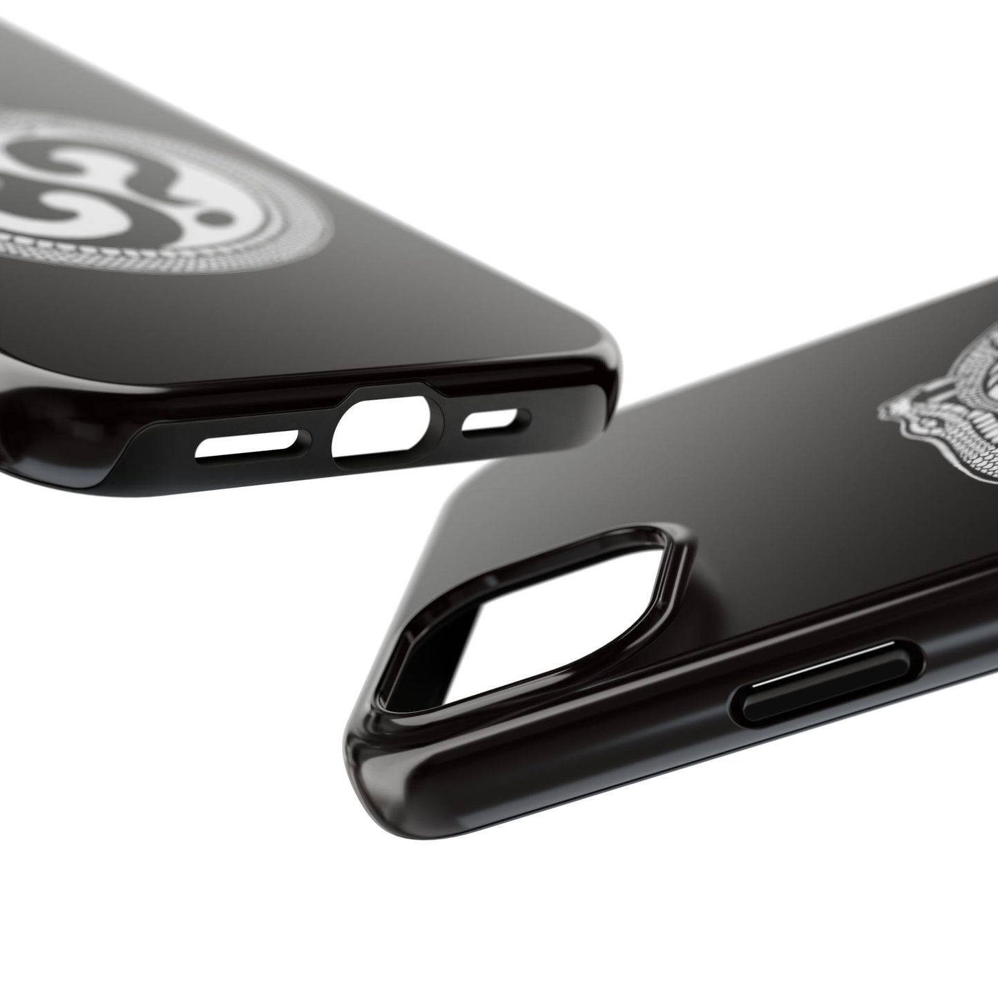 Circle Logo Iphone Case-Black