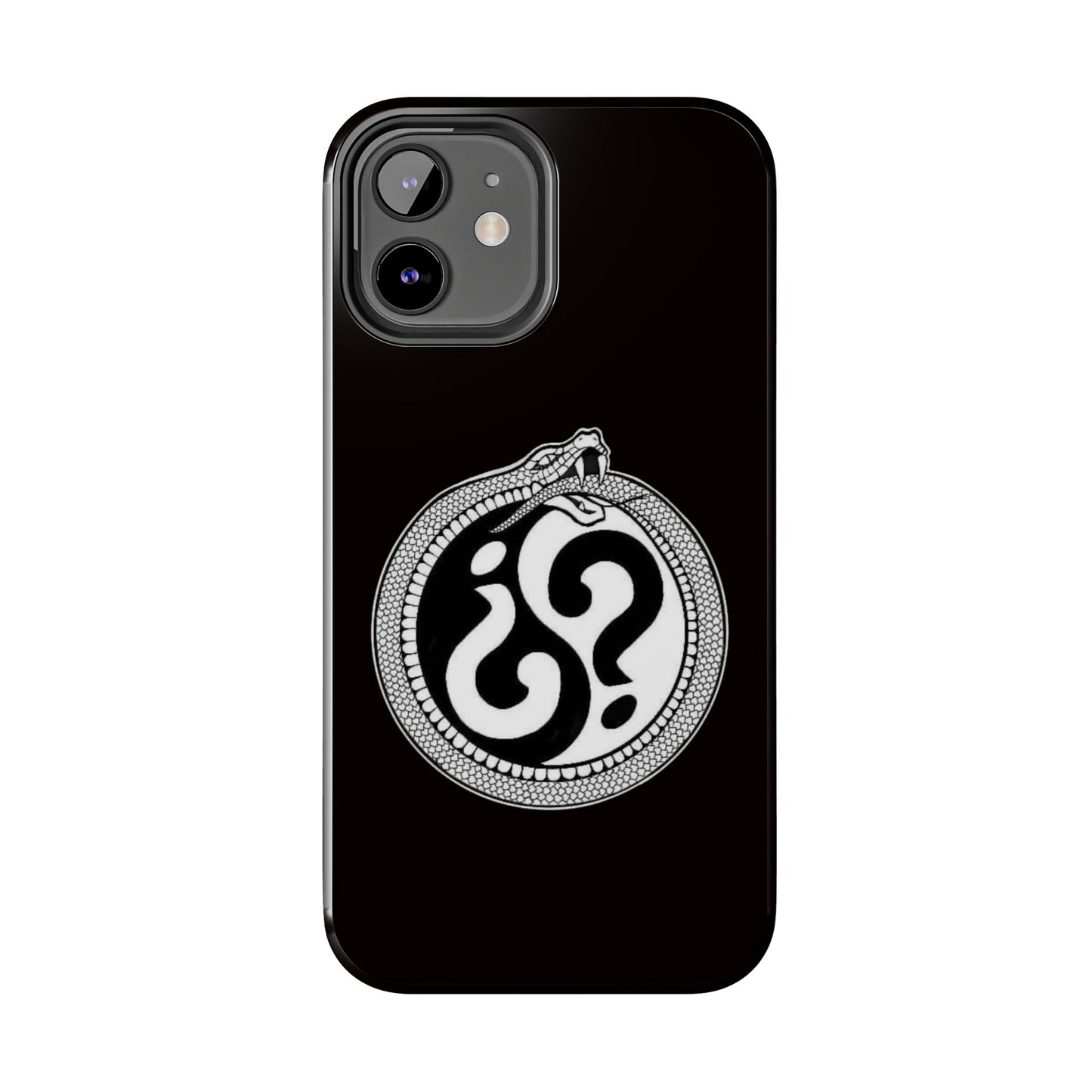 Circle Logo Iphone Case-Black