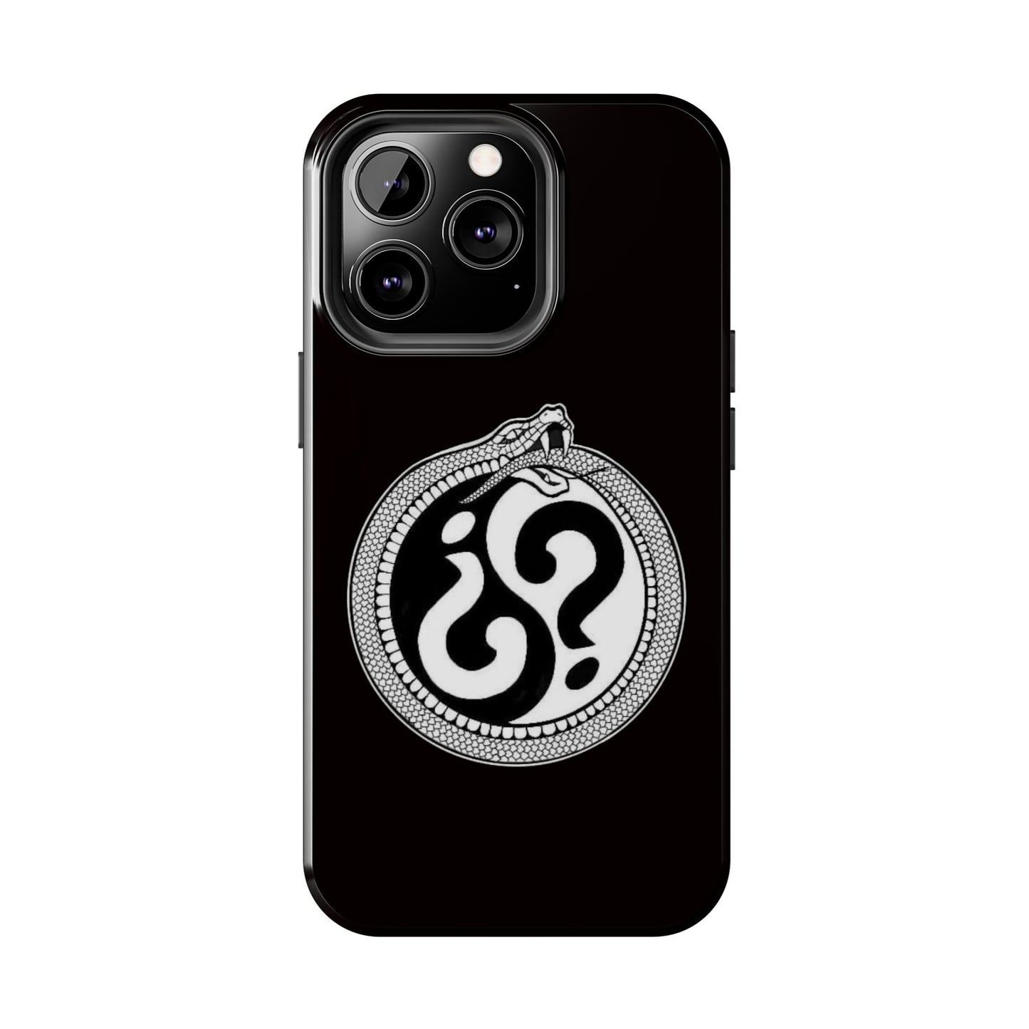 Circle Logo Iphone Case-Black