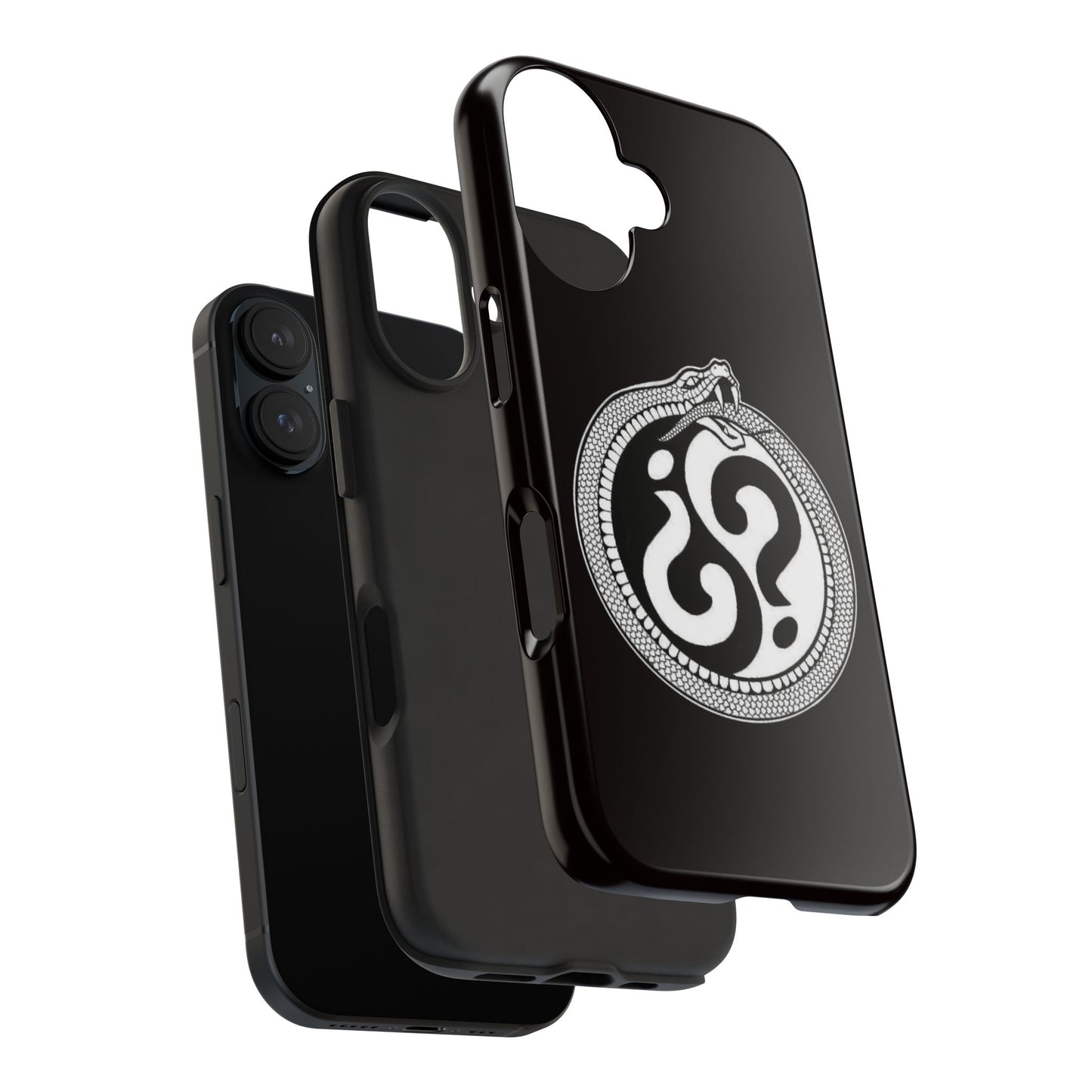 Circle Logo Iphone Case-Black