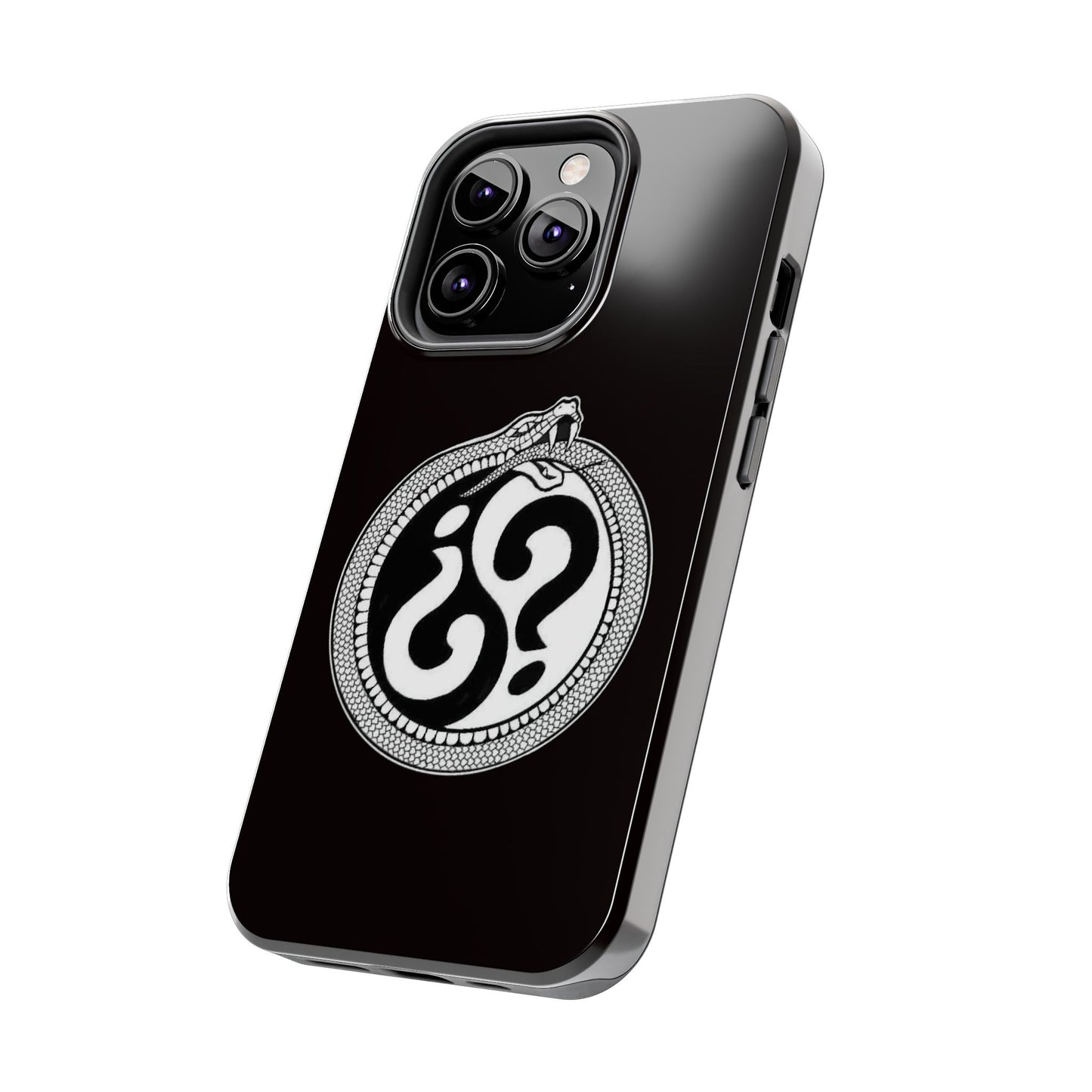 Circle Logo Iphone Case-Black