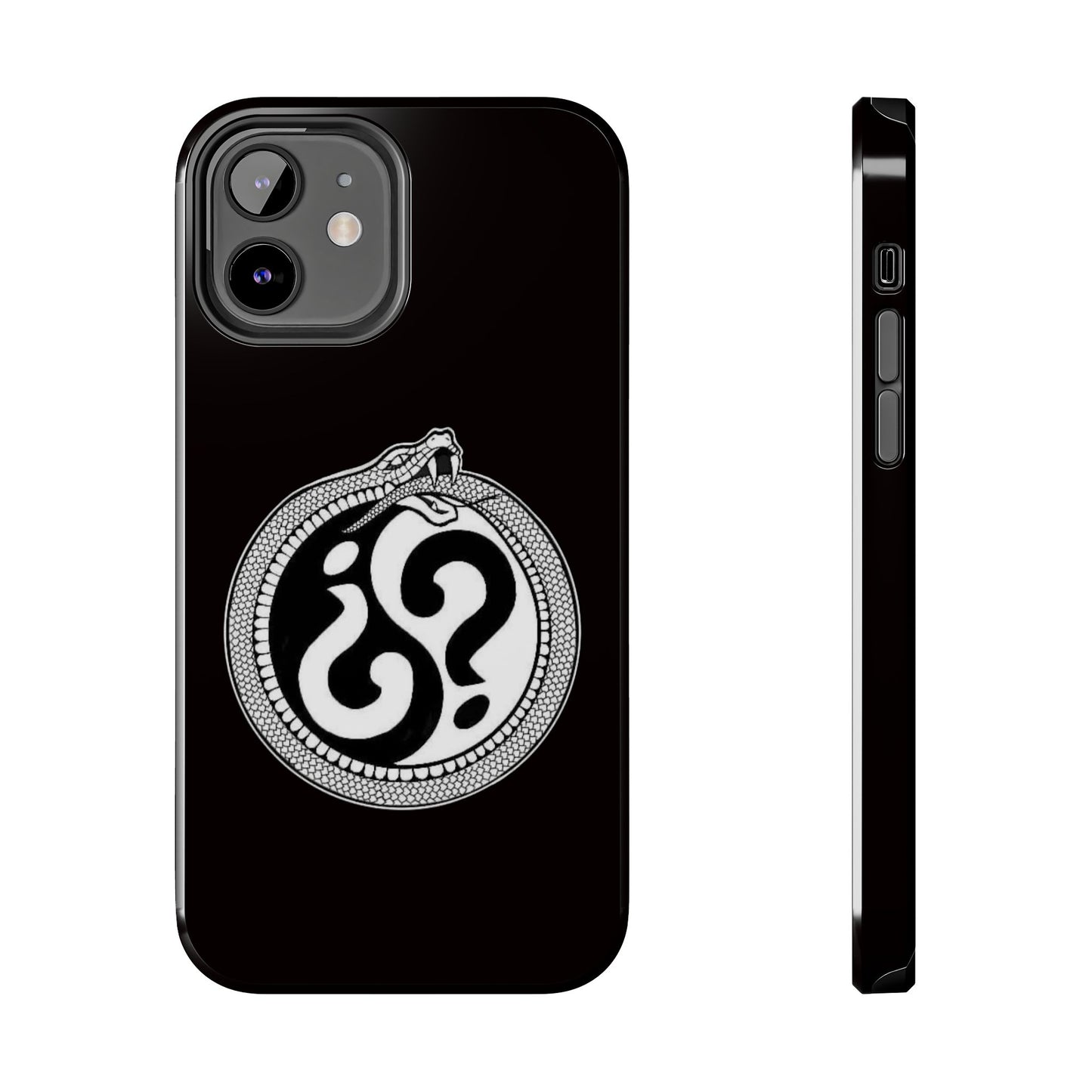 Circle Logo Iphone Case-Black