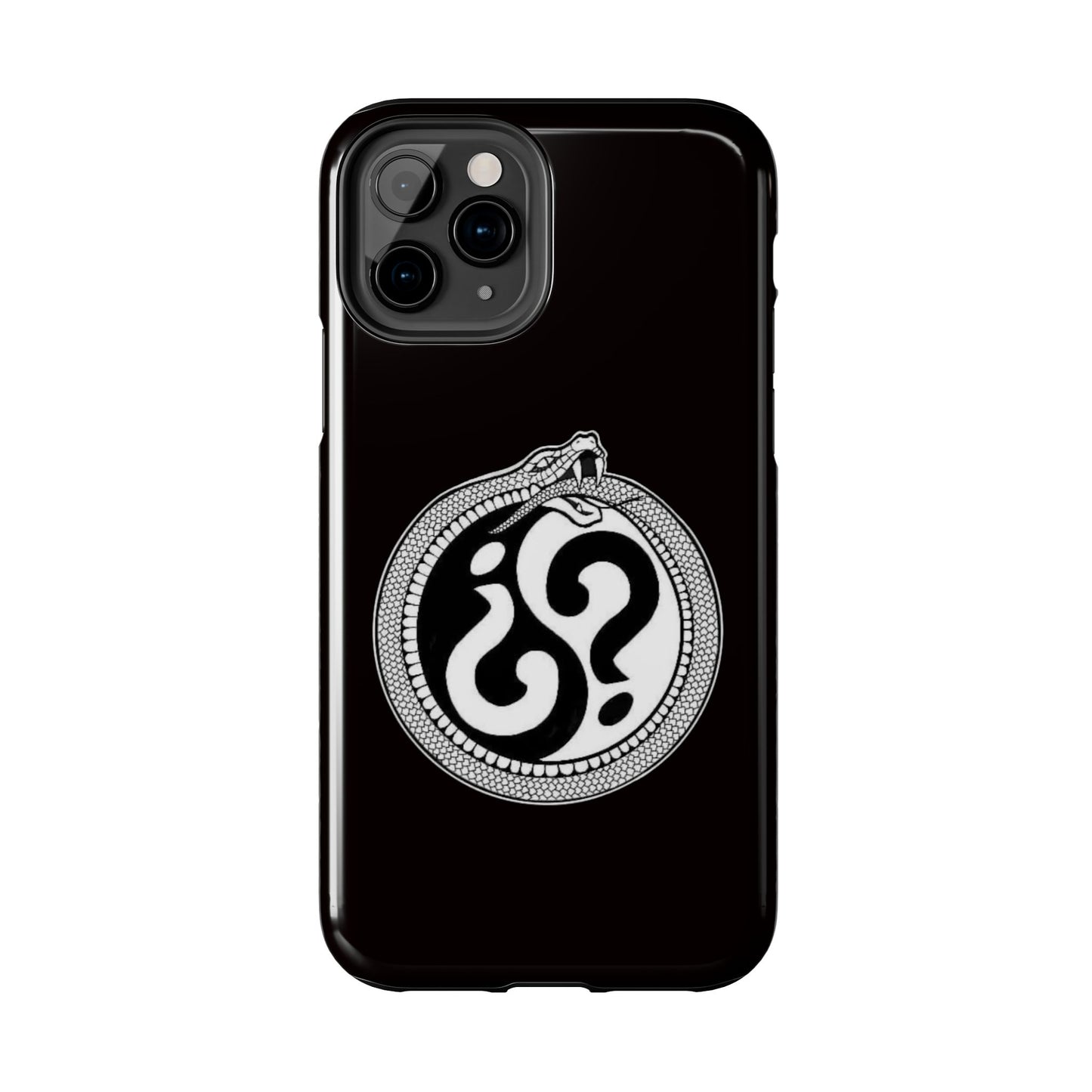 Circle Logo Iphone Case-Black
