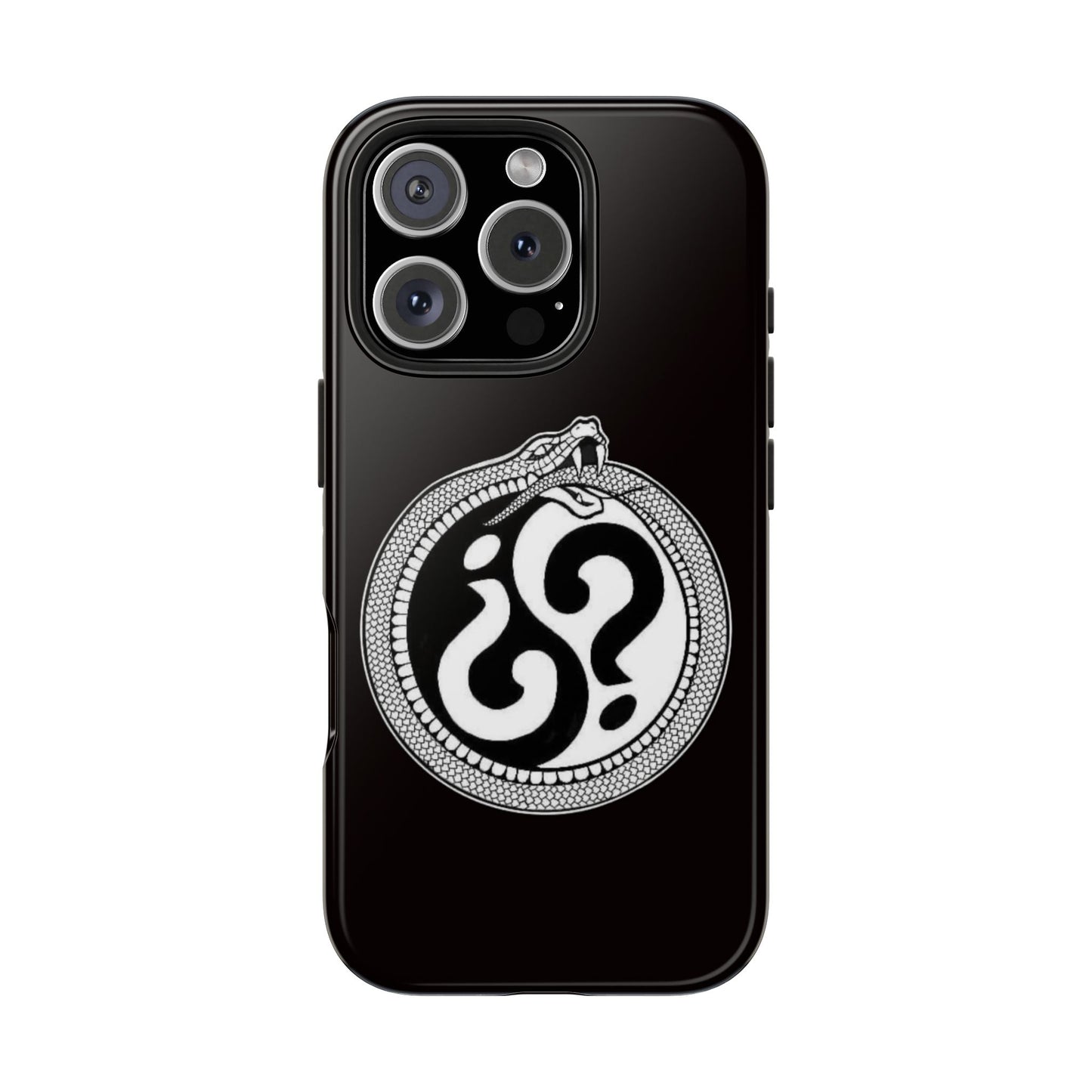 Circle Logo Iphone Case-Black