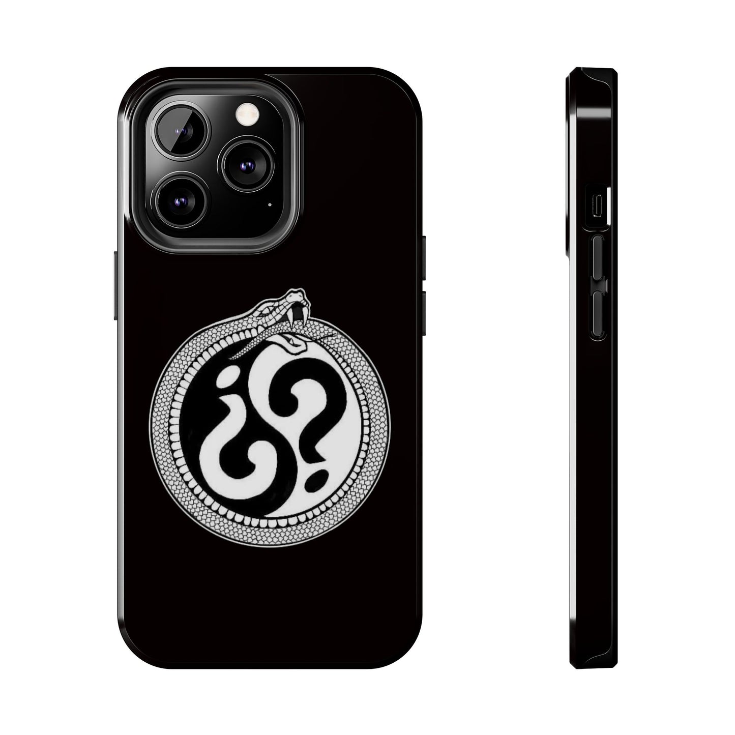 Circle Logo Iphone Case-Black