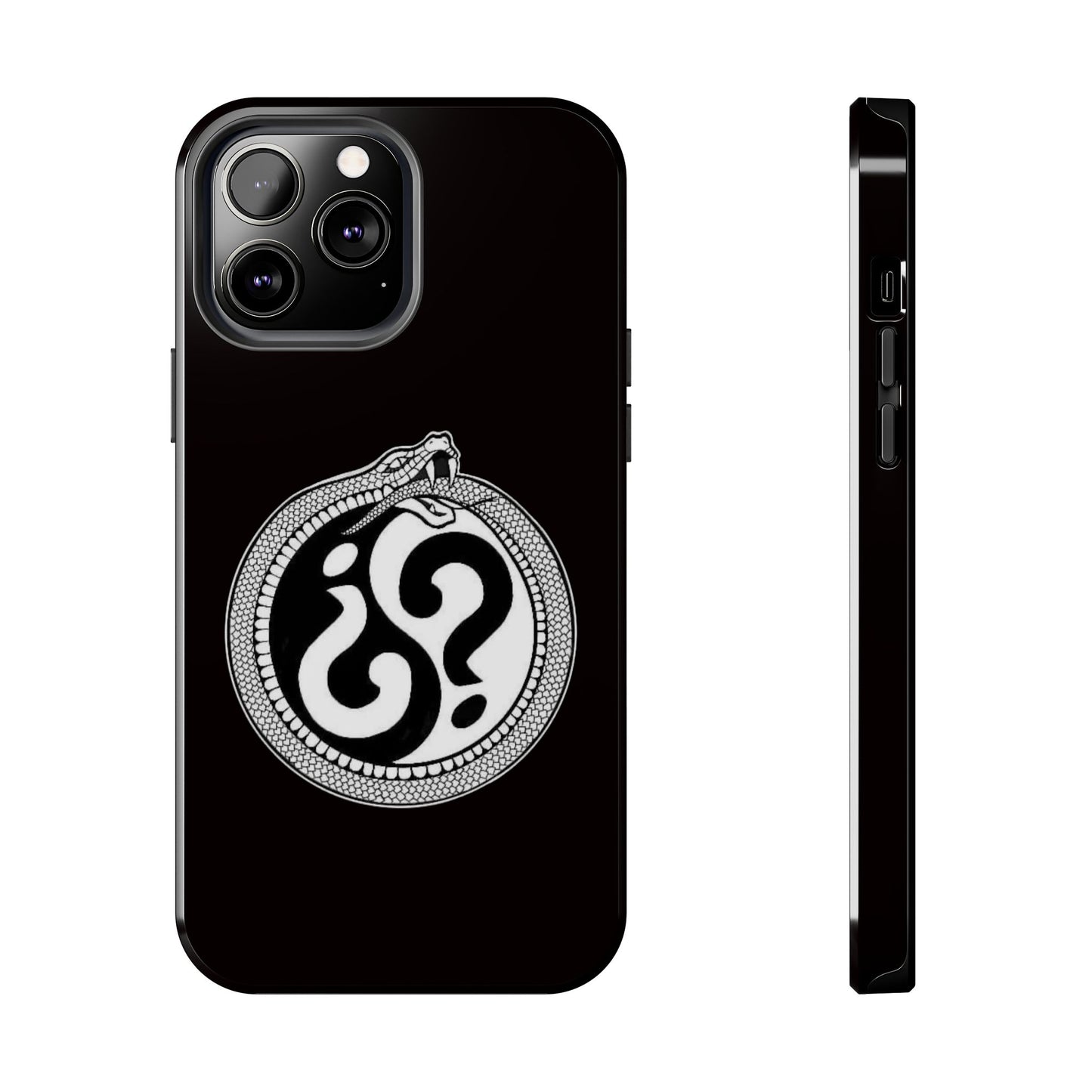 Circle Logo Iphone Case-Black